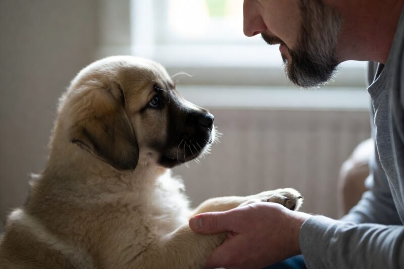 What Your Dog May Be Trying to Tell You When He Places His Paw on You