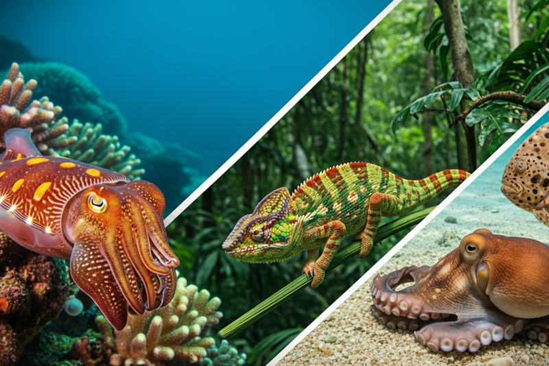 Animals That Adapt Instantly With Color and Shape